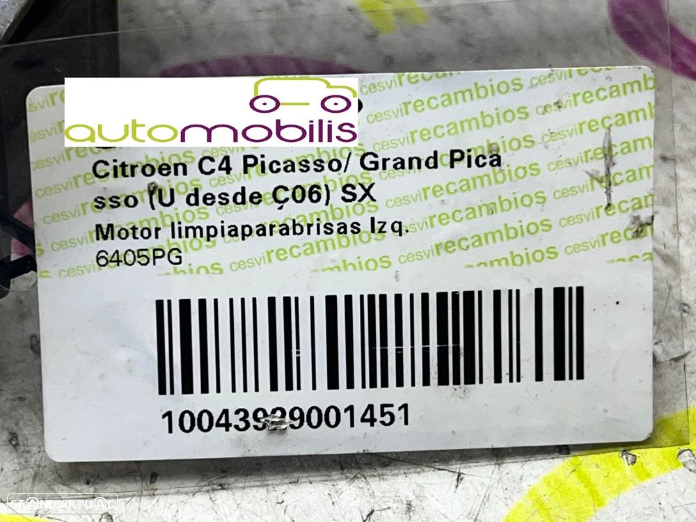 Limpa Vidros Esquerdo CITROËN C4 Grand Picasso I  Ref. 53630337 - NO. 340090 - 4