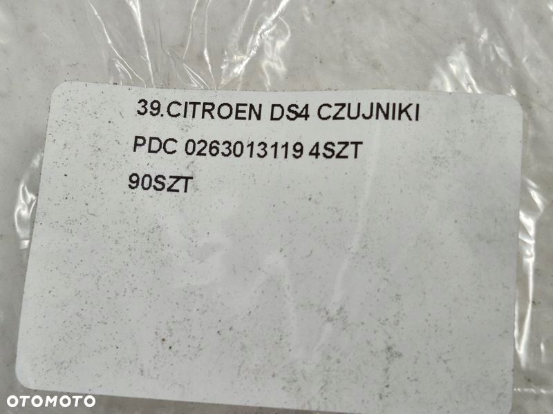 CITROEN DS4 CZUJNIK PARKOWANIA PDC 0263013119 - 7