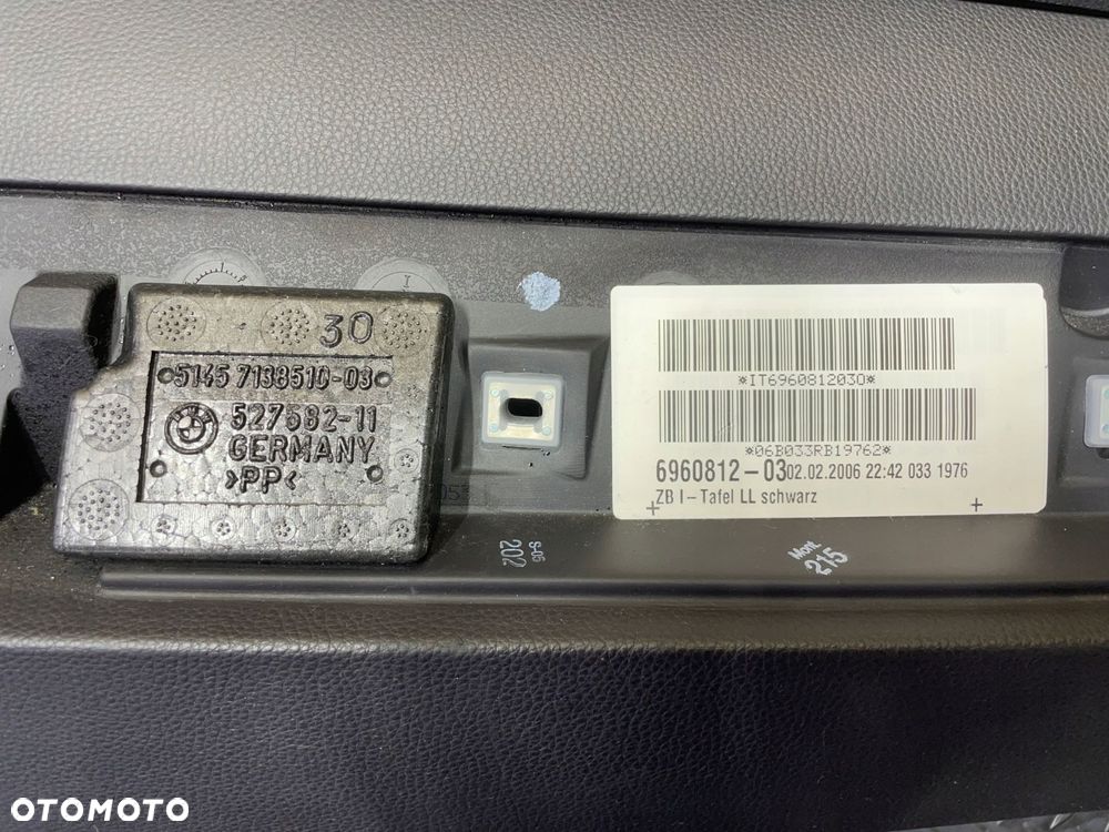 deska rozdzielcza konsola kokpit 7138510 6960812 bmw e60 e61 start-stop - 3