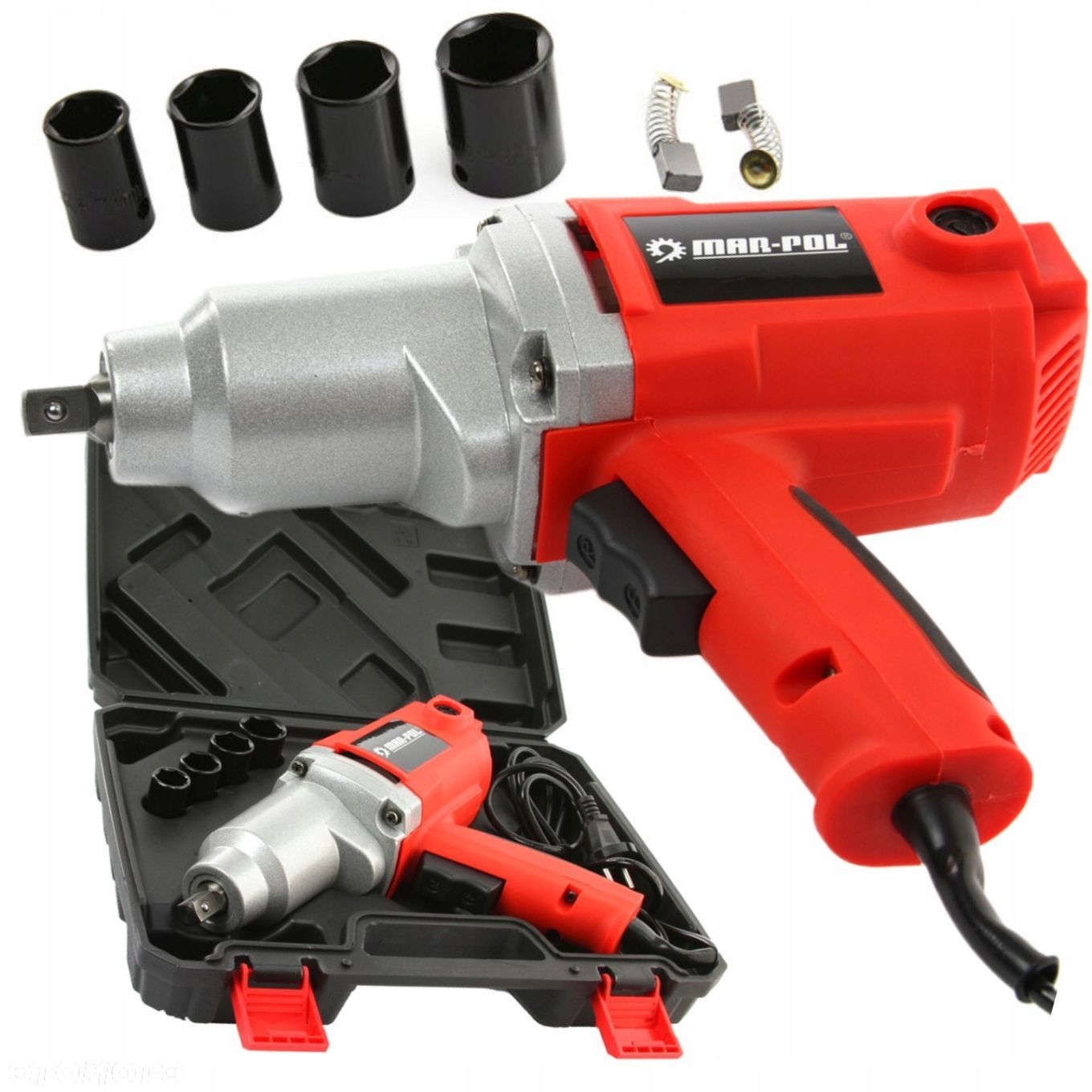 KLUCZ ELEKTRYCZNY UDAROWY SIECIOWY 1/2" 800Nm DO KÓŁ WALIZKA M80490A - 1
