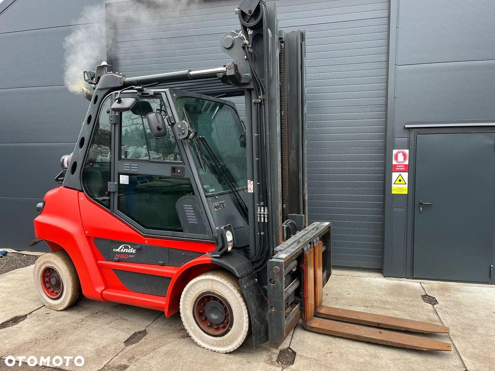 Linde H60 H70 H80 Gaz 3 butle Klima Pozycjoner Przesuw boczny 2 kamery - 5