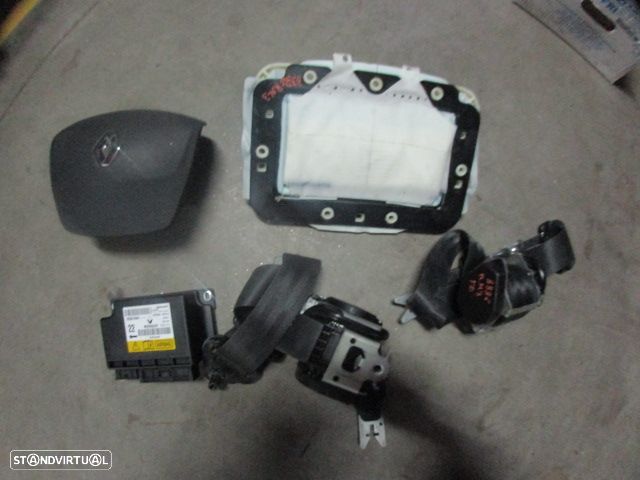 Kit Airbags 985100007RC 6105228FXF 285581365R 985250003R 609768800F  RENAULT MEGANE 3 PHASE 1  2010 1.5DCI 110CV 5P PRETO PRETO - 2
