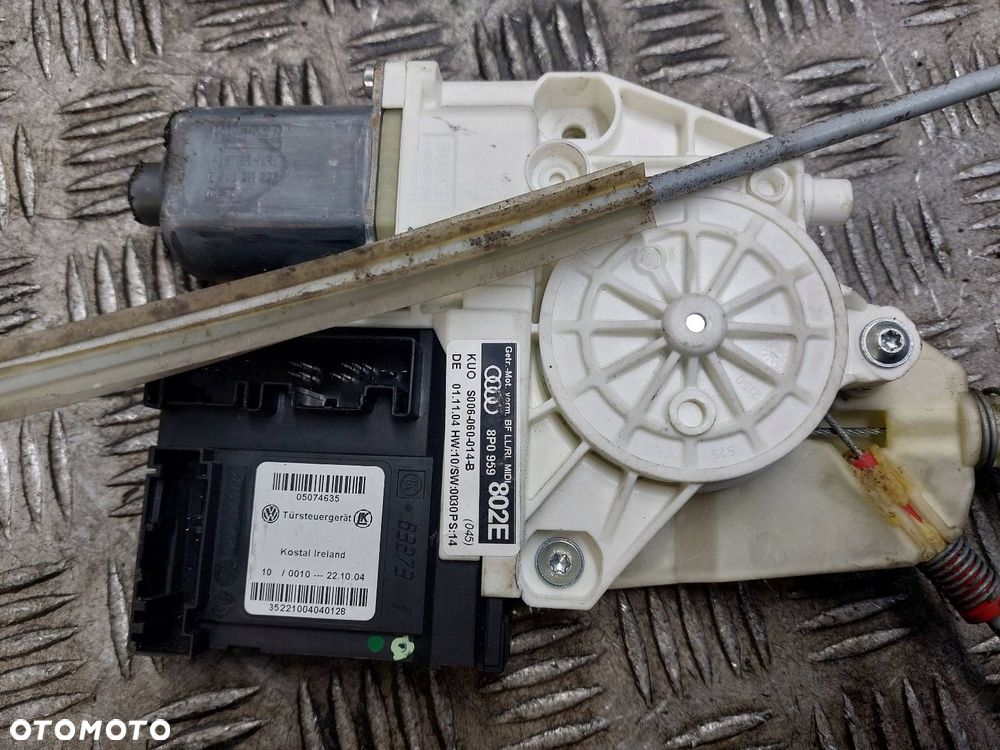 MECHANIZM PODNOŚNIK SZYBY PRAWY PRZÓD AUDI A3 8P 3D 8P0959802E - 2