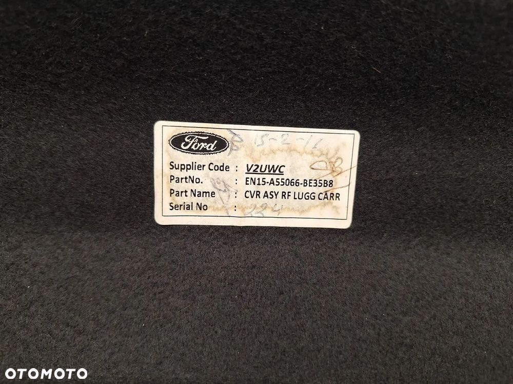 polka bagaznika ford ecosport eco sport II lift 2017-2022 en15-a55066-be czarna orginal demontaz - 6