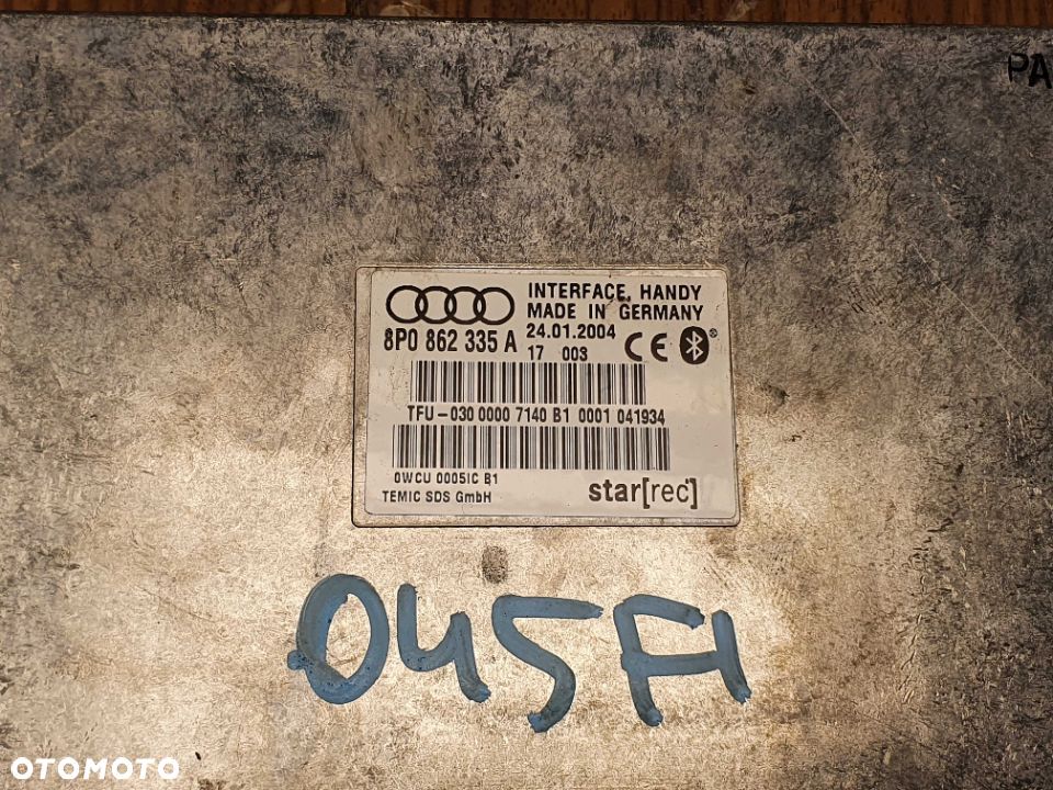 Modul Sterownik 8P0862335 A F H Bluetooth Wzmacniacz Antena AUDI A4 B6 B7 A3 8P - 9