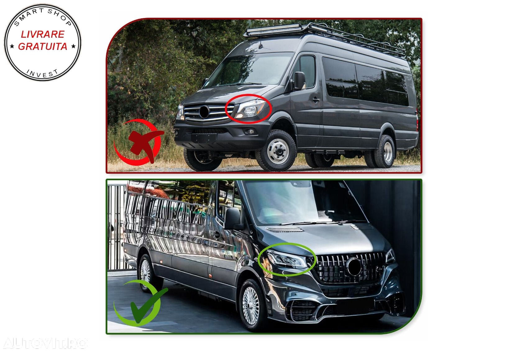 Bara Fata Mercedes Sprinter W907 W910 (2019-2021) M Design- livrare gratuita - 9