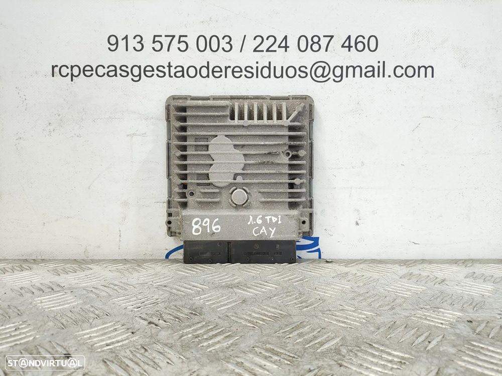 Centralina de motor ECU original VWAG Continental VW Volkswagen Touran 1T 1.6 TDI CAY CAYC 105cv - 4