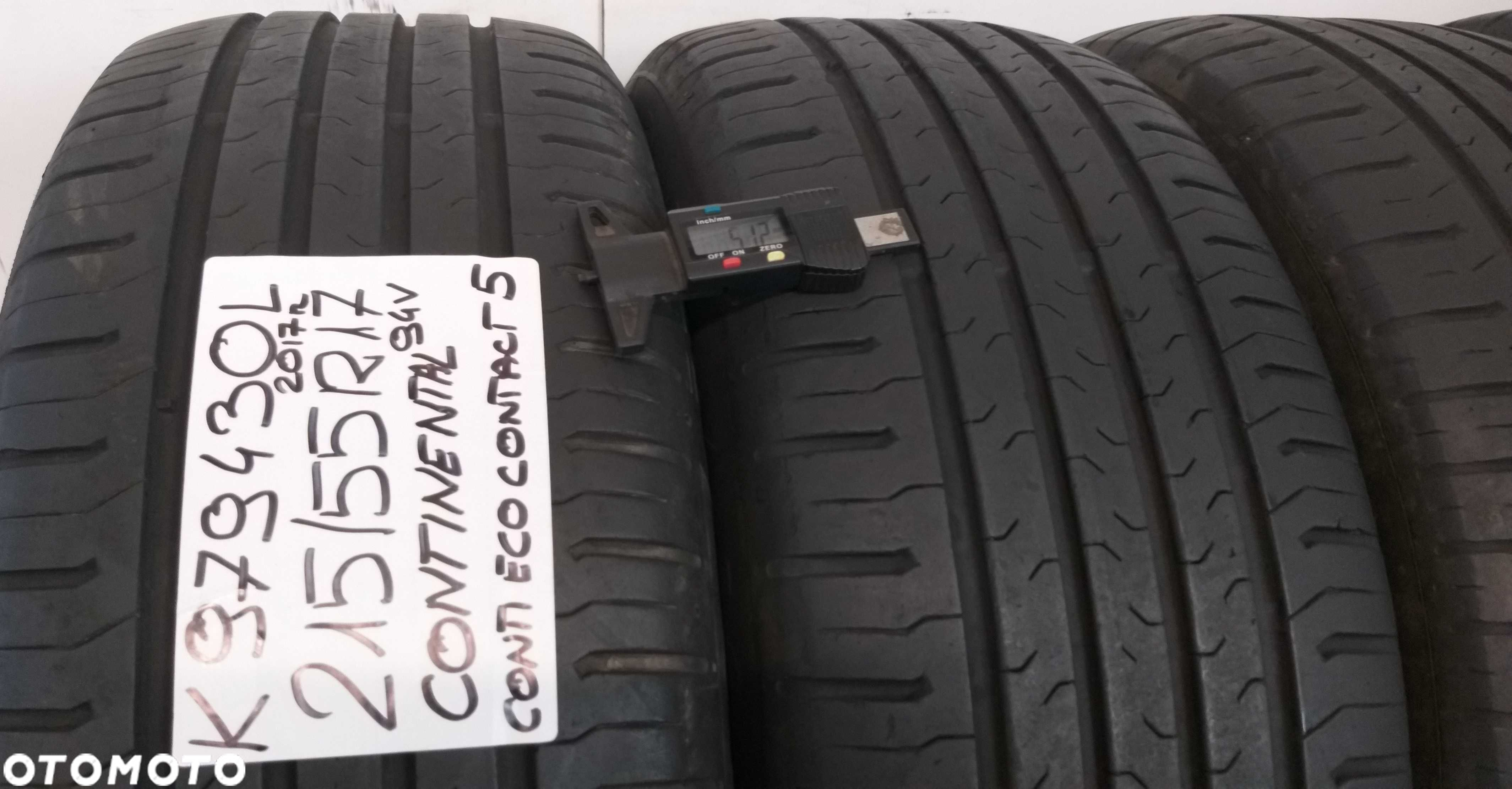 K979430L Komplet 215/55R17 94V Continental ContiEcoContact5 2017rok - 2