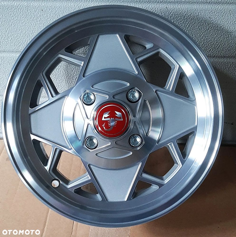 FIAT 126 126P 500  felgi NOWE 12"  CZARNE CZERWONE BIAŁE - 8