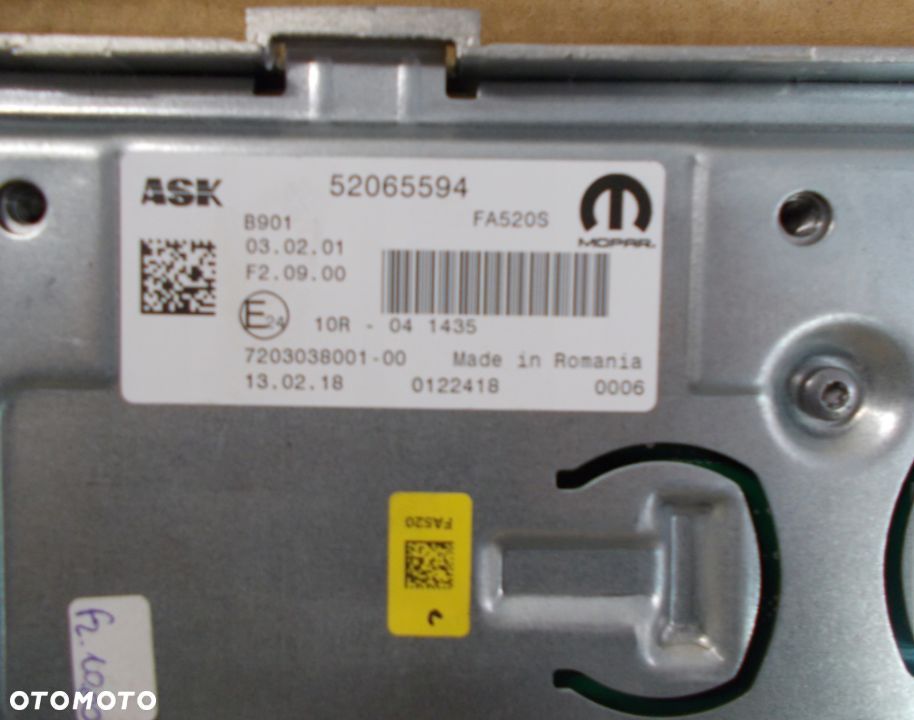WZMACNIACZ JEEP RENEGADE 2017- 52065594 - 2