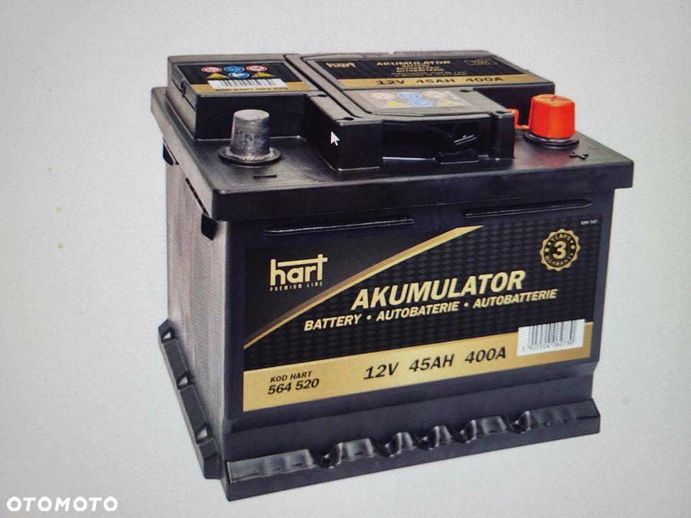 AKUMULATOR 45AH 400A 207X175X190/P+/PREM - 1