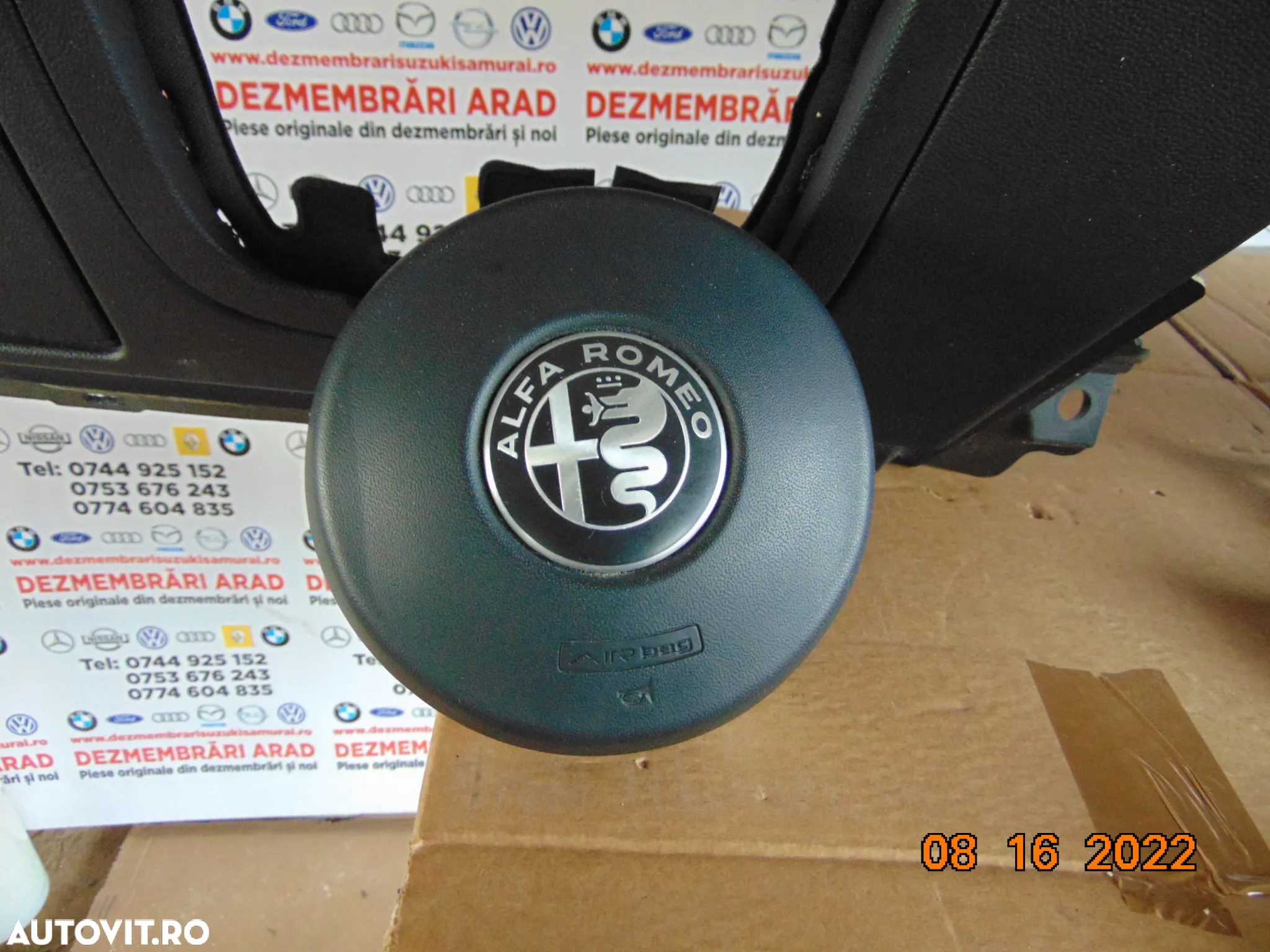 Plansa Bord Alfa Romeo Stelvio 2015-2022 airbag sfer pasager centuri fata stanga dreapta modul airbag dezmembrez - 3
