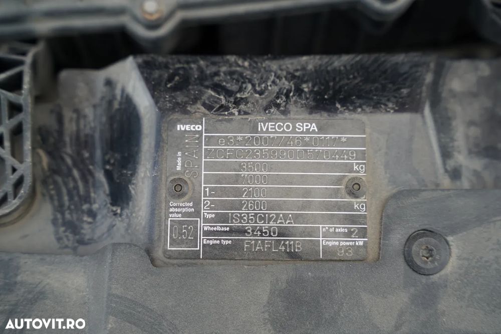 Iveco DAILY 35-130 / BASCULATOR SPATE / DUBLU / MANUAL / IMPORTAT - 38