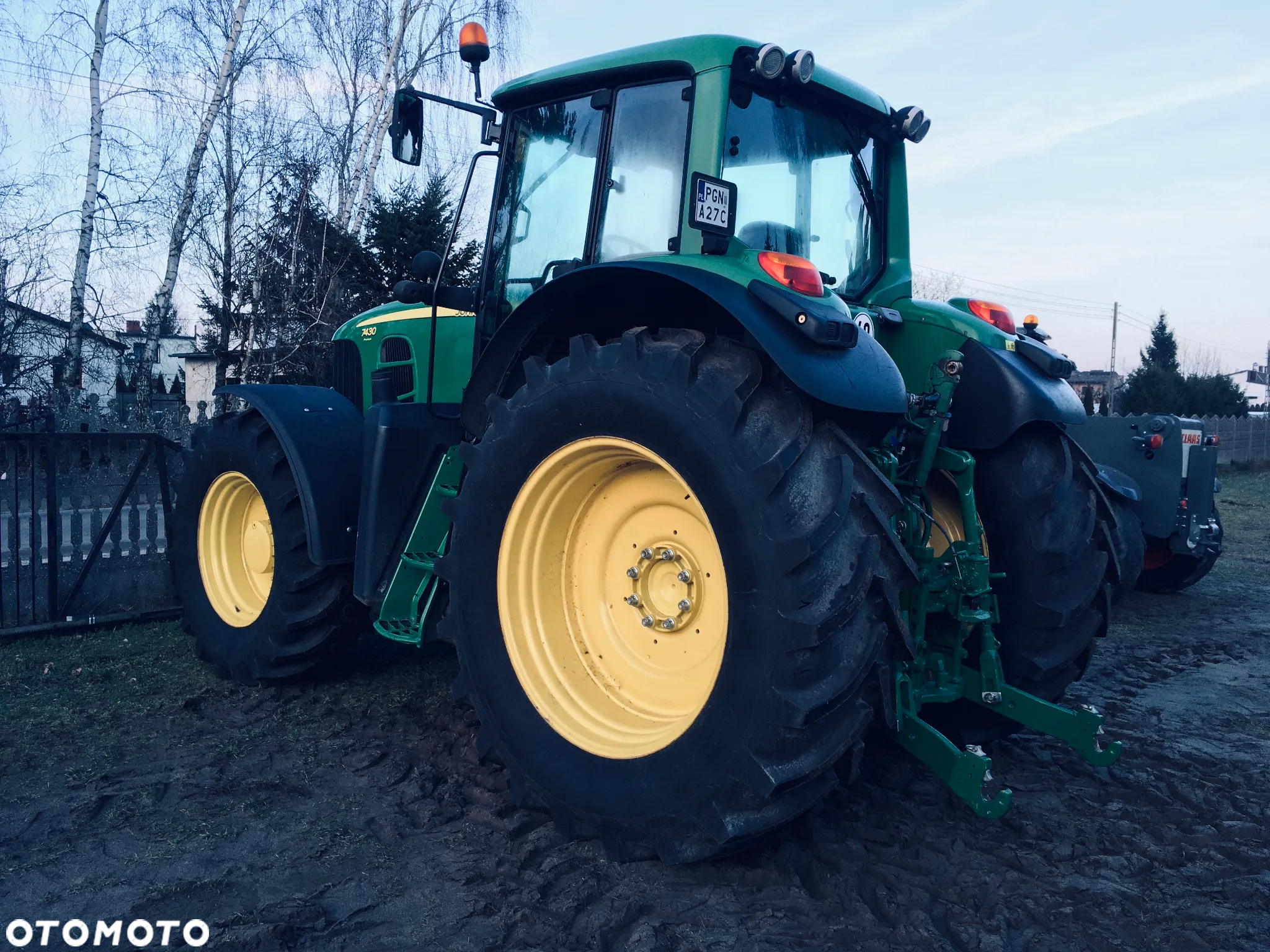 John Deere 7430 Premium Nowe opony Pneumatyka Video - 10