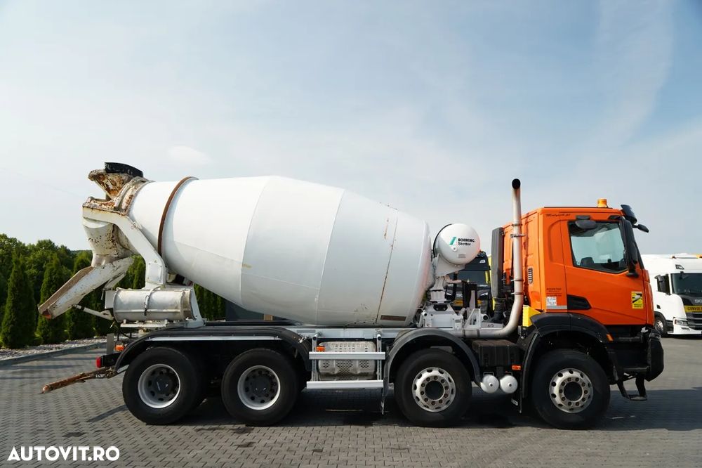 Iveco S-WAY 420 / 8X4 / BETONOMIESZARKA 9 M3 / SCHWING STETTER / ALUFELGI / AUTOMAT / EURO 6 - 7