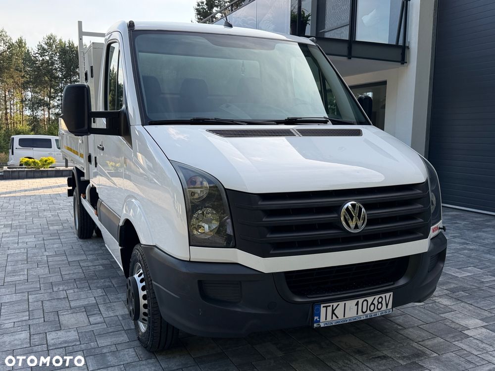 Volkswagen Crafter Wywrotka 2.0 TDI 136km / Fabryczna wywrotka Cabretta / Stan jak nowego! / Oryginalny niski przebieg / Nowe opony / Wywrot tylnozsypowy / FV23% - 18