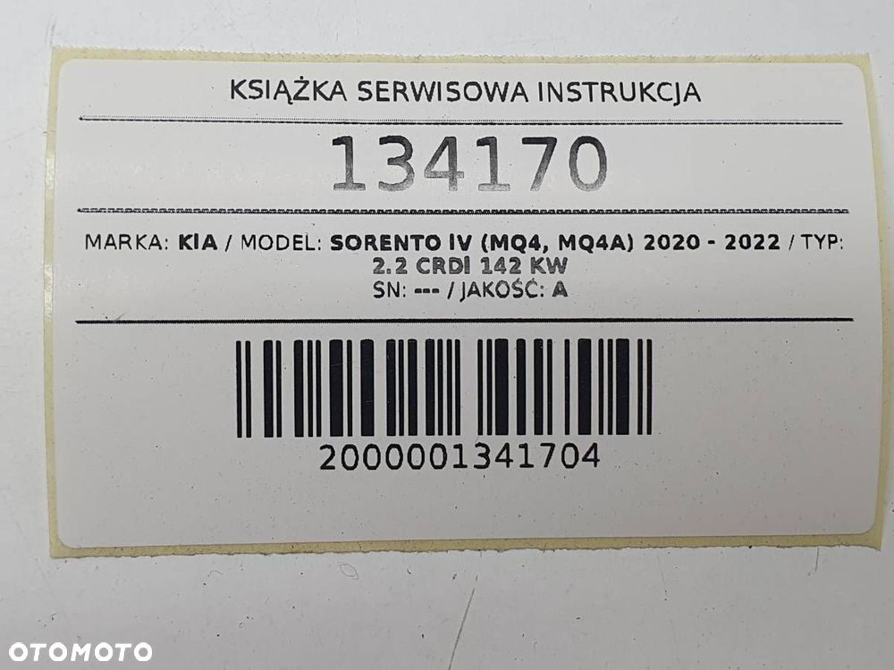 KSIĄŻKA SERWISOWA INSTRUKCJA KIA SORENTO IV MQ4 - 7