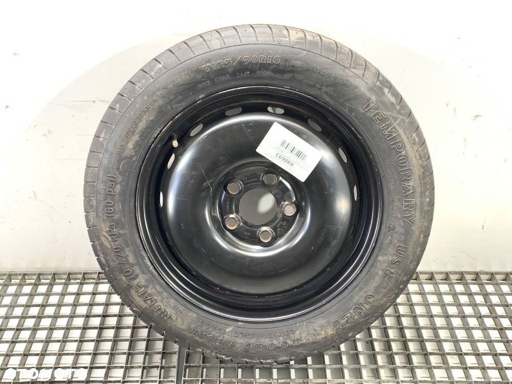 KOŁO DOJAZDOWE 16 5X120 66,6  125/90 - 204.00 PLN -    MERCEDES - 1