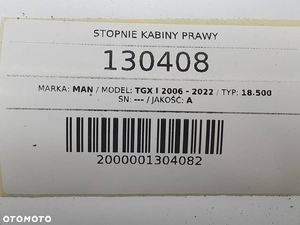 STOPIEŃ NAKŁADKA DRABINKA MAN TGX I - 4