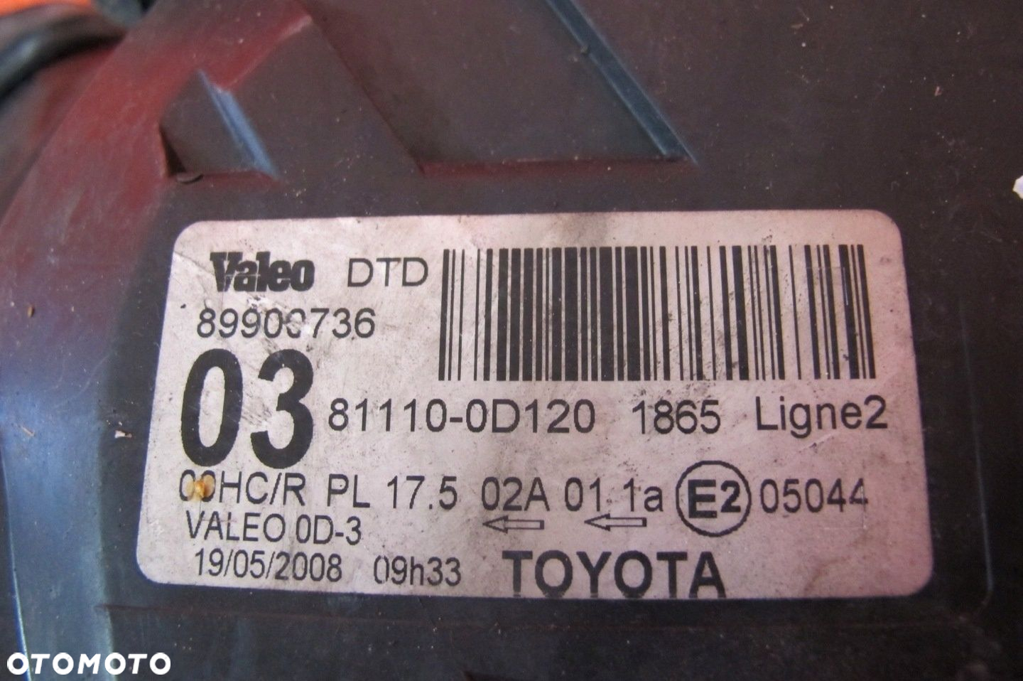 TOYOTA YARIS 2 II P9 05-09 LAMPA REFLEKTOR PRAWA PRZÓD PRZEDNIA 81110-0D120 - 2
