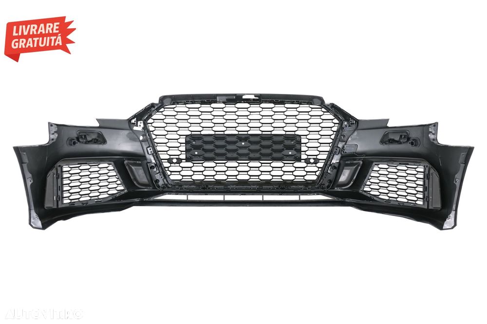 Bara Fata Audi A3 8V Facelift Sedan Cabrio (2016-2019) RS3 Design Negru Lucios- livrare gratuita - 4