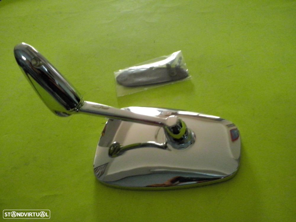 Espelhos retrovisores Peugeot 404 e 504 cromados (Novos) - 2