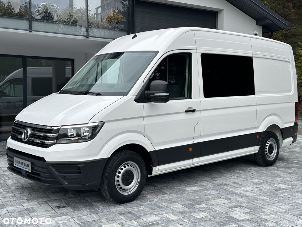 Volkswagen Crafter Brygada 6osób / L3H2 / Salon PL / Serwis Tylko w ASO VW / Pełna historia pojazdu / W oryginalym stanie / Fabryczna Zabudowa / FV23% - 10