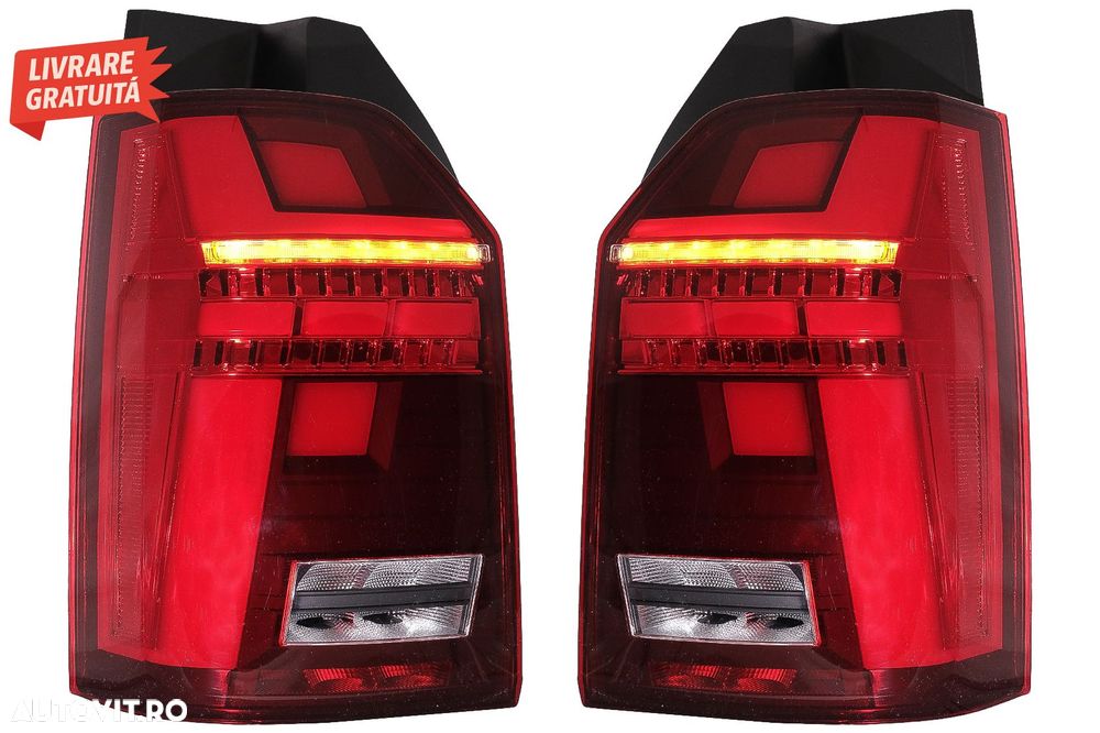 Stopuri Full LED compatibile cu VW Transporter T6 (2015-2020) Semnal Dinamic- livrare gratuita - 14