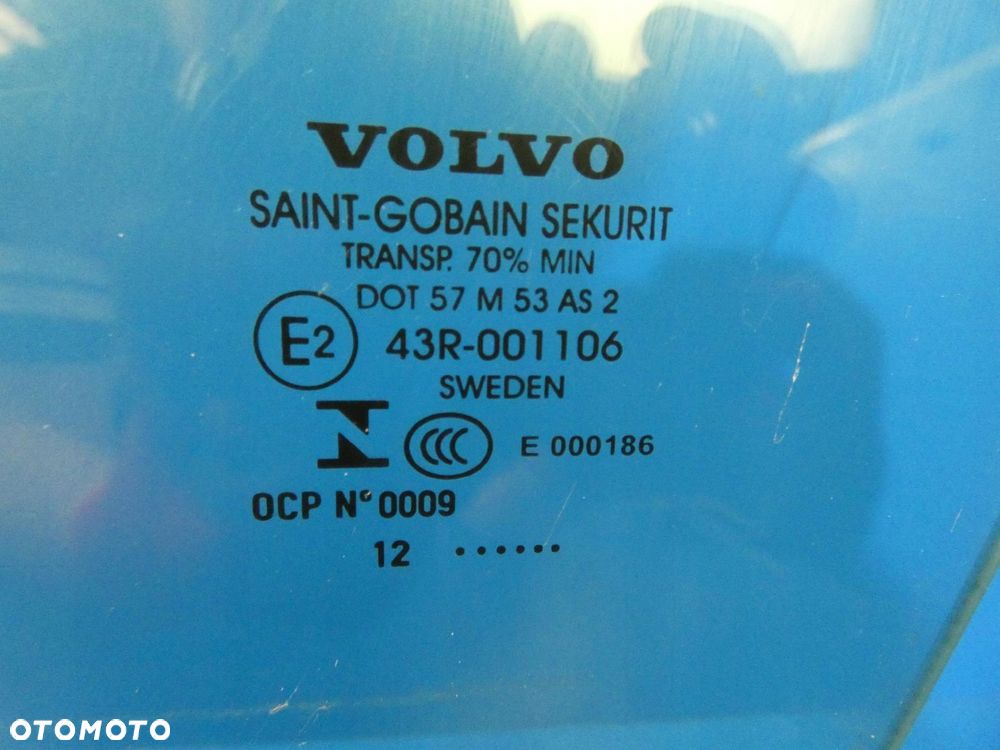 VOLVO V60 S60 10-17 SZYBA BOCZNA DRZWI LEWY PRZÓD - 2