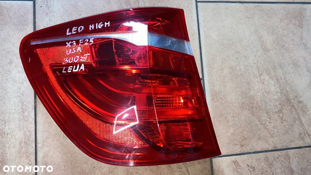 BMW X3 F25 LAMPA TYLNA LEWA TYŁ 7220241 LED HIGH USA - 1