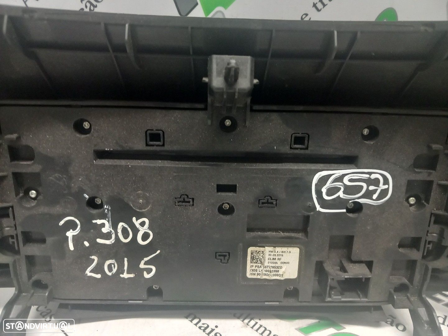 Comando / Botão De Sofagem / Climatronic Peugeot 308 Ii - 3