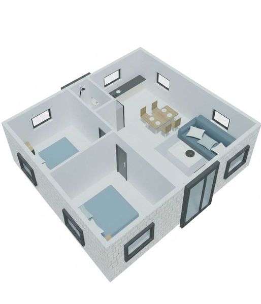Casa Contentor Expansível T2 - Grande imagem: 2/3