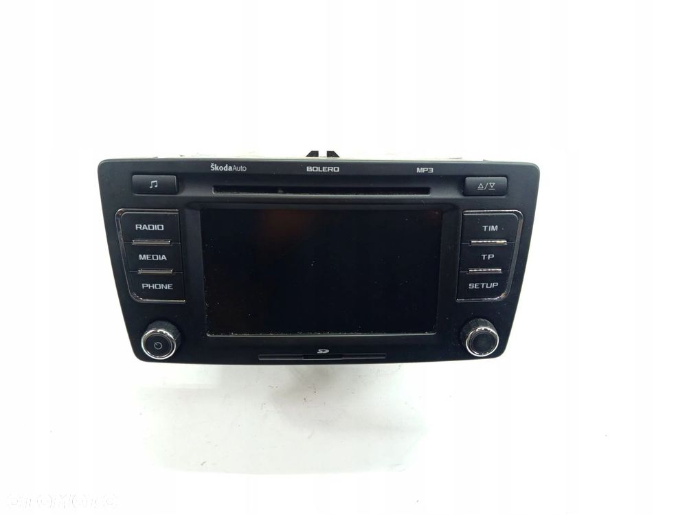 RADIO WYŚWIETLACZ CD SKODA OCTAVIA II YETI 5L RAPID 1Z0035156M - 2