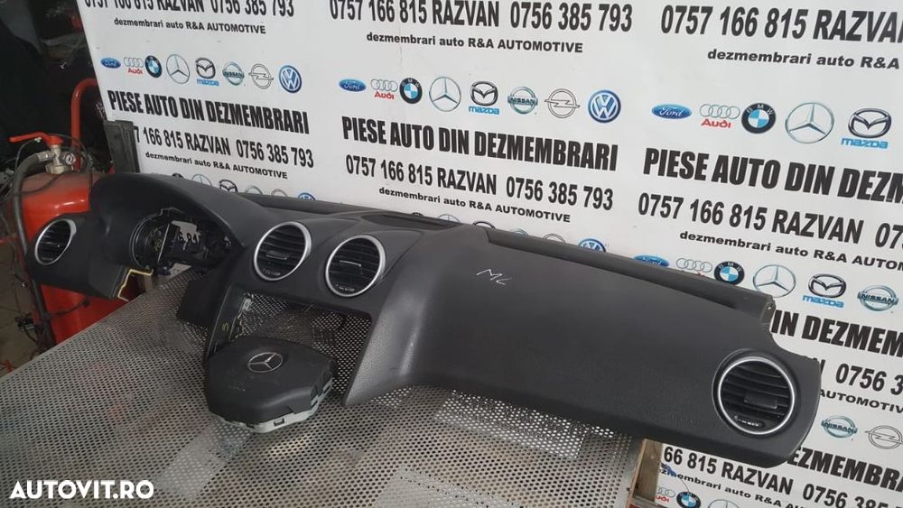 Plansa Bord Kit Airbag Mercedes ML W164 Volan Stanga Impecabila - 5