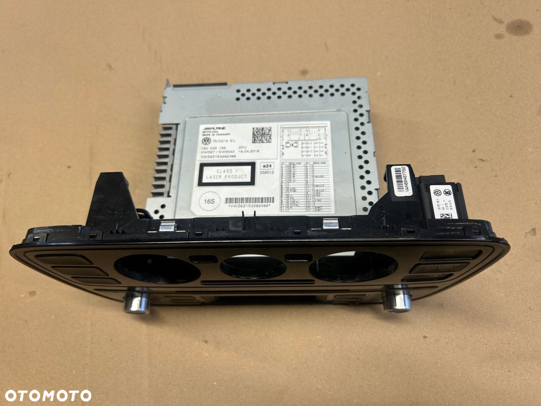 VW UP ORYGINALNE RADIO 1S0035156 - 2
