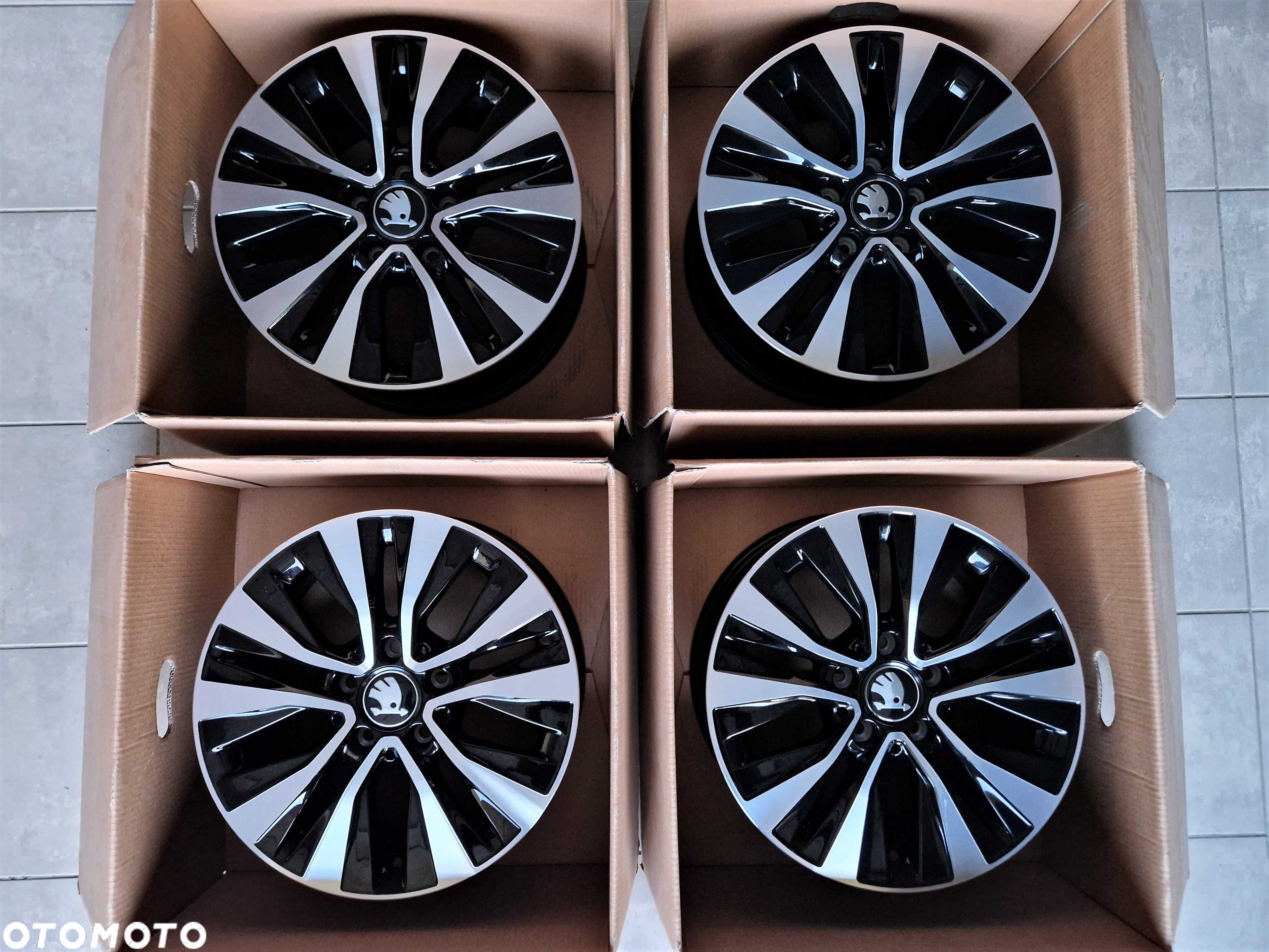 Alufelgi 16 5x112 Skoda Octavia Karoq Yeti Superb Czarne 312# - 7