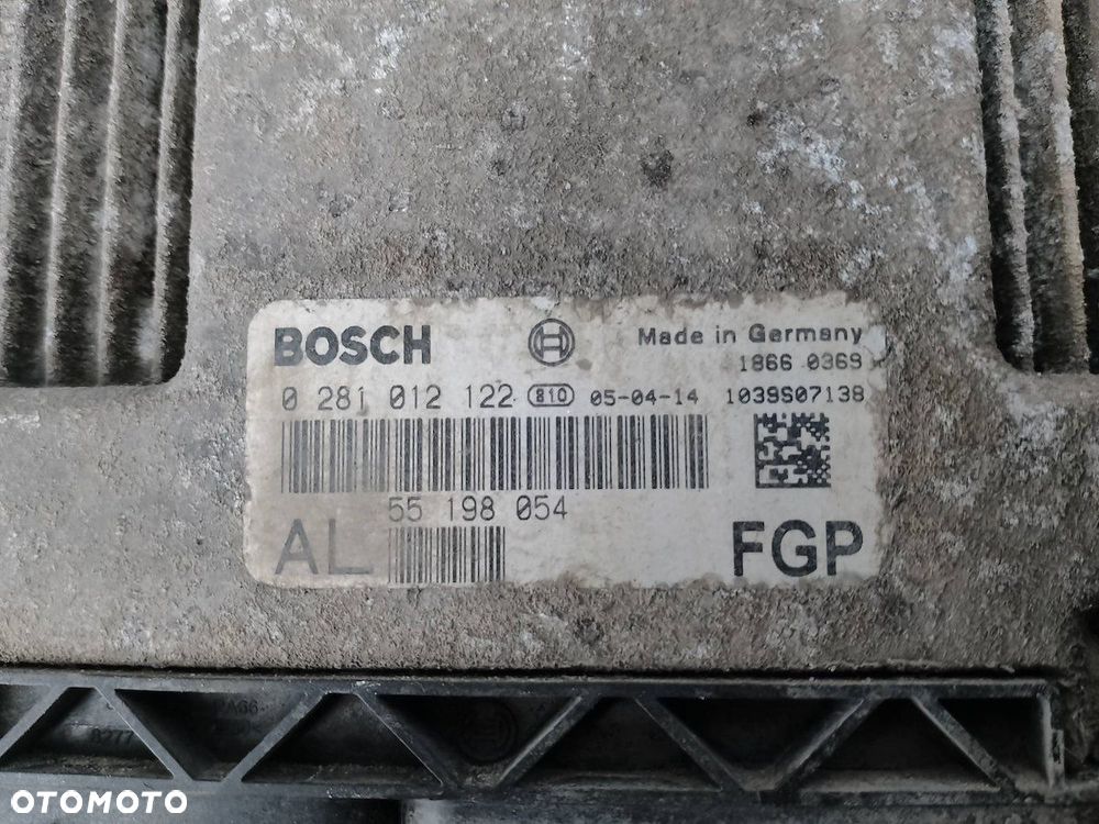 KOMPUTER, STEROWNIK OPEL ASTRA H 0281012122  55198054 1.9 CDTI - 5