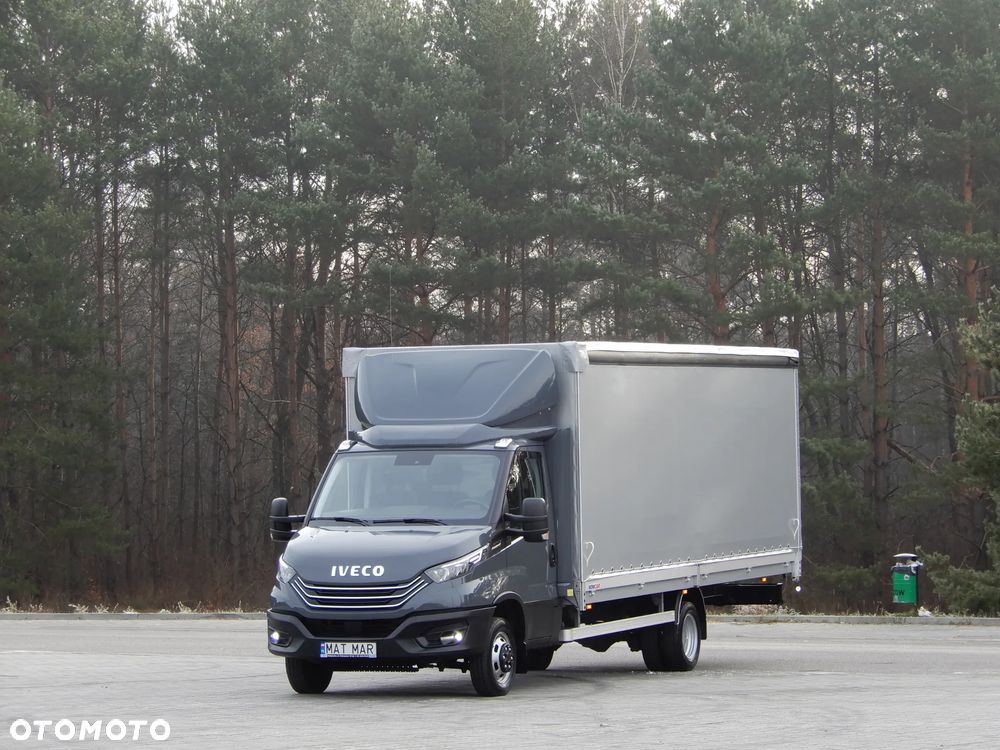 Iveco DAILY 50C18 Hi-Matic Firana Obustronna + Dach Suwany Skrzynia 6310 mm 12 Euro Palet Rozstaw Osi 4750 mm WZMACNIANY Full Opcja Wyposażenia GWARANCJA FABRYCZNA Stan Jak Nowy Gotowy Dostępny POLECAM - 1
