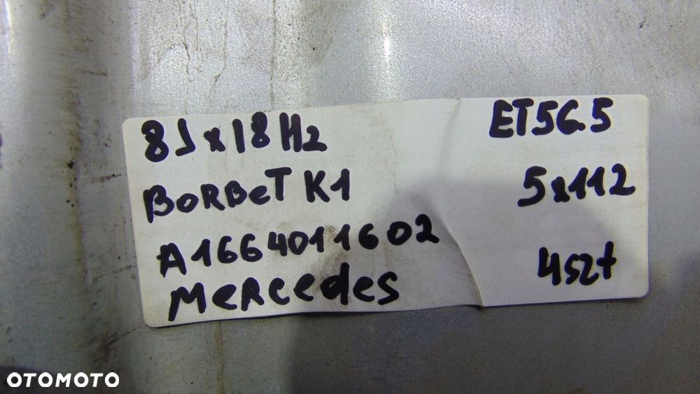 KOMPLET FELG 5x112 18 Mercedes A1664011602 - 6