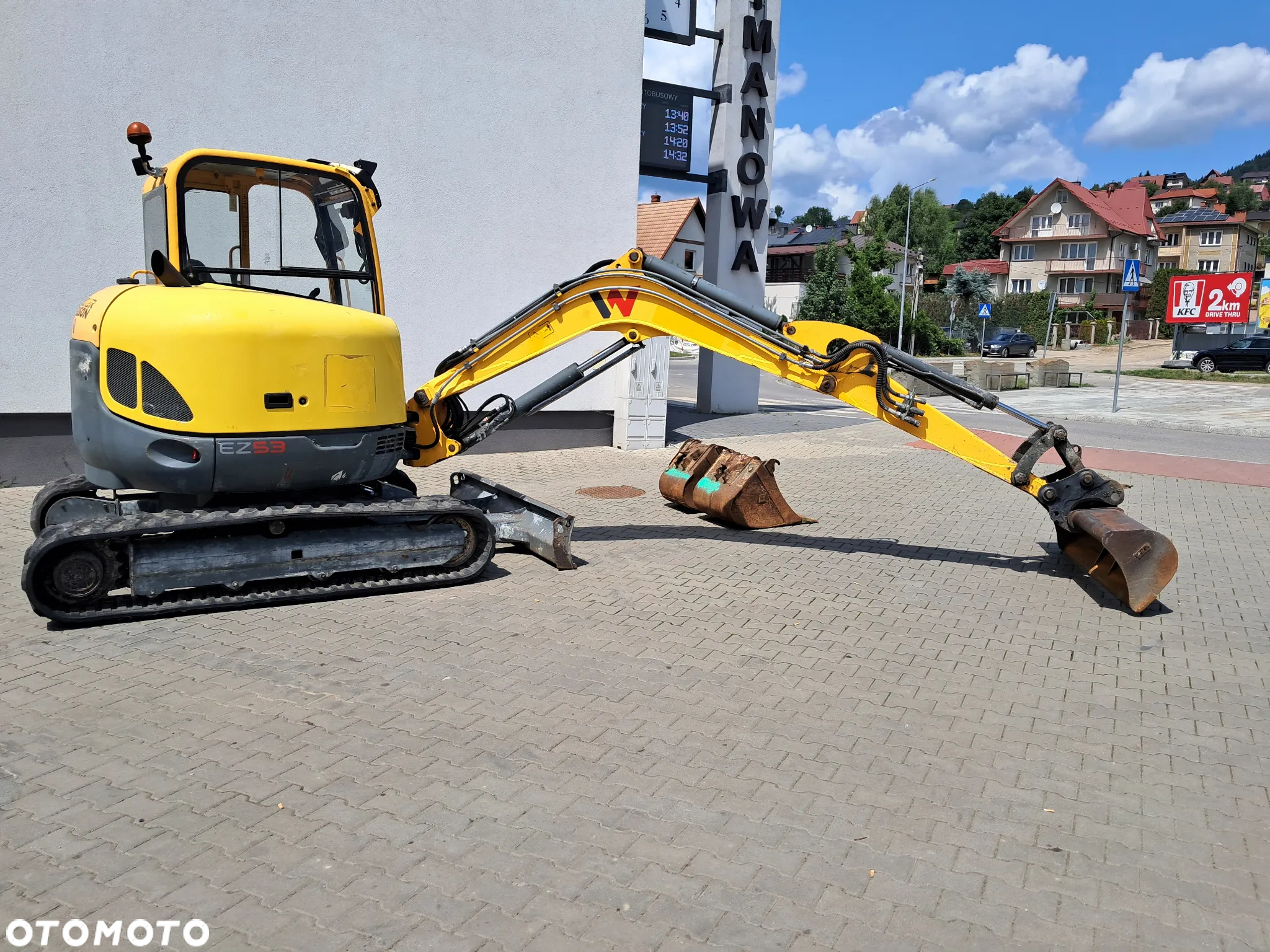 Wacker Neuson EZ 53 waga 5t TON * 3 ŁYŻKI * silnik Perkins turbo 60KM * 2016r 4570 mtg koparka minikoparka oświetlenie - 7