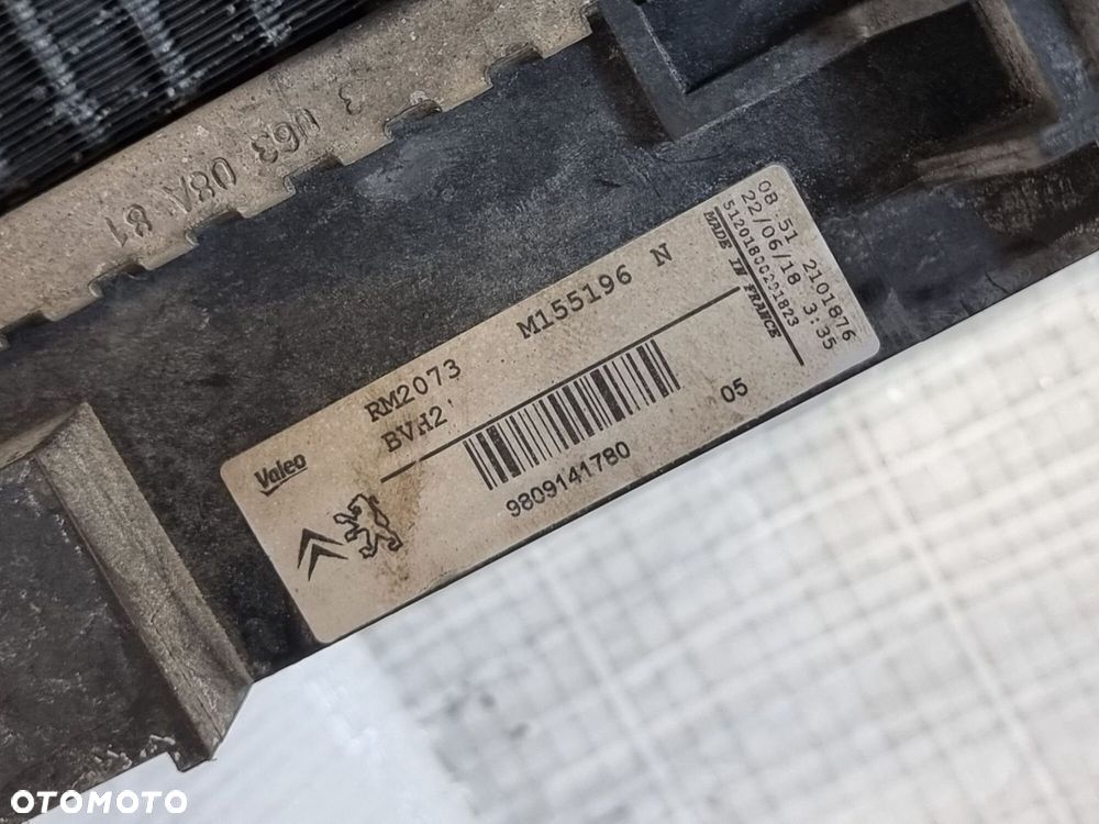 CHŁODNICE WENTYLATOR OPEL COMBO E 1,5 BLUEHDI  9809141780 9673999980 - 6