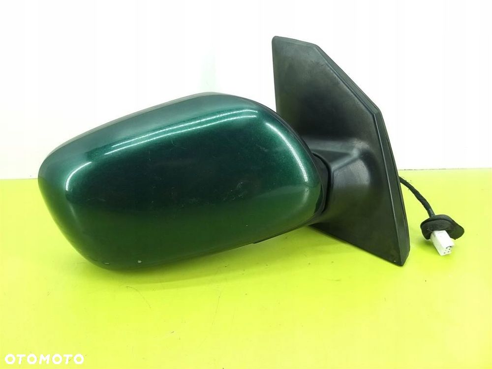 Lusterko prawe elektryczne TOYOTA COROLLA E12 2001-2007  L6R4 5 PIN zielone - 1