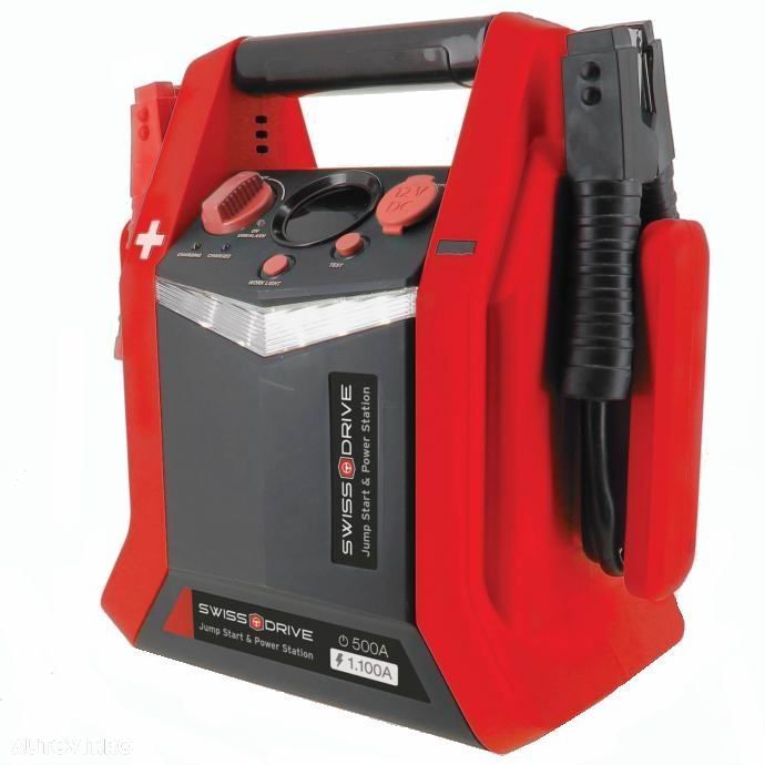Jump starter robot pornire 12V, cu compresor, lanterna si priza 12V, 18Ah, 35EP004 - 4
