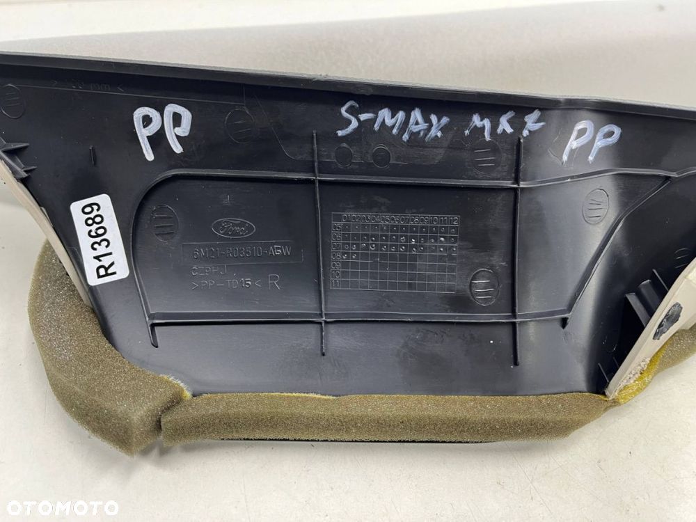 Plastik Ford S-Max MK1 Galaxy MK2 06-14r prawa osłona słupka szyby przedniej trójkąt 6m21-r03510-agw - 7