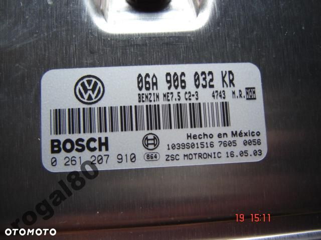VW SEAT SKODA KOMPUTER SILNIKA NOWY 06A906032 KR - 2