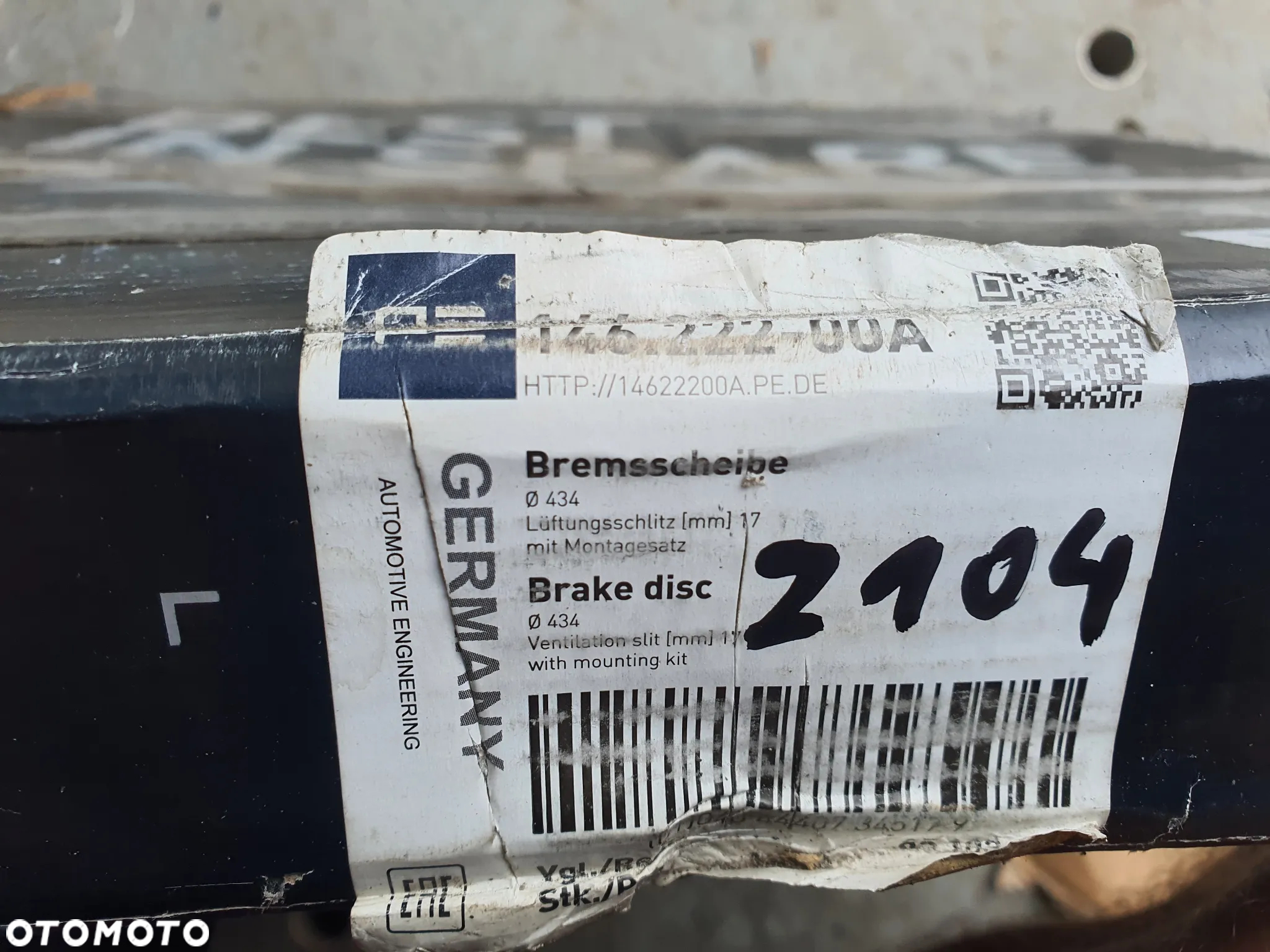 Tarcza hamulcowa 434x45 Renault / Volvo PE 14622200A - 8