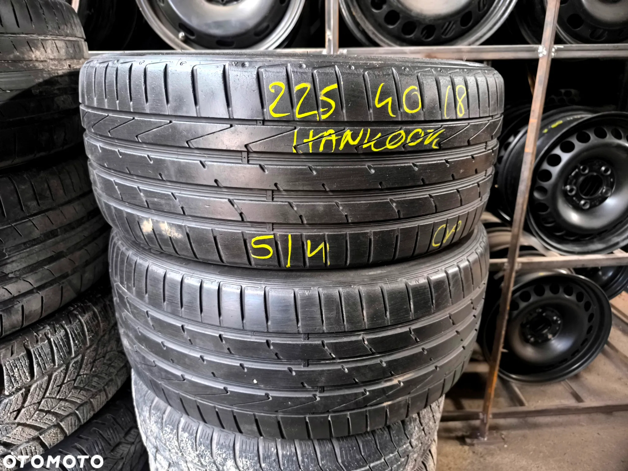225/40R18 92Y XL Opony Letnie Lato HANKOOK VENTUS S1 EVO2 CONTINENTAL ContiSportContact 5 4-5mm Legnica ALU-RAD 225/40 - 10