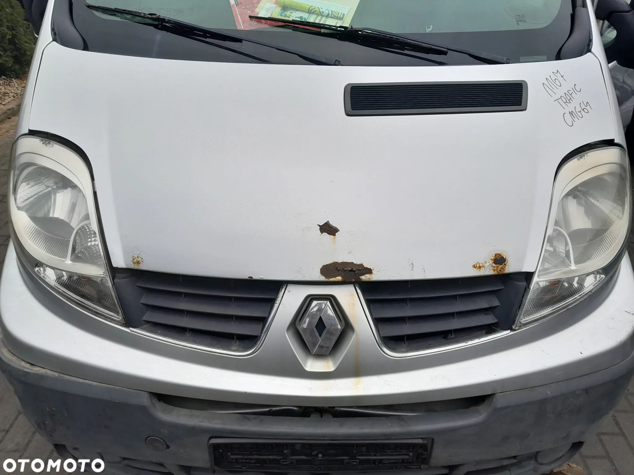 RENAULT TRAFIC II MASKA POKRYWA SILNIKA KOLOR: CMG64 - 1