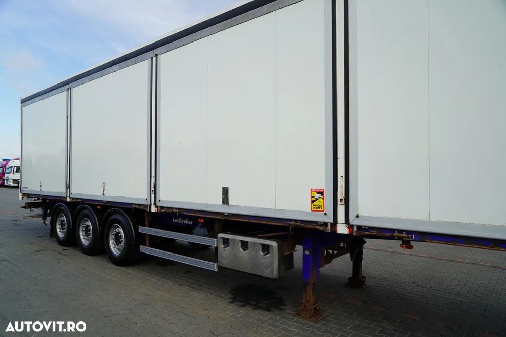 LeciTrailer / SEMIREMORCĂ FURGON / PODEA REZISTENTĂ (HEAVY-DUTY) / LATERALE CU DESCHIDERE / - 10