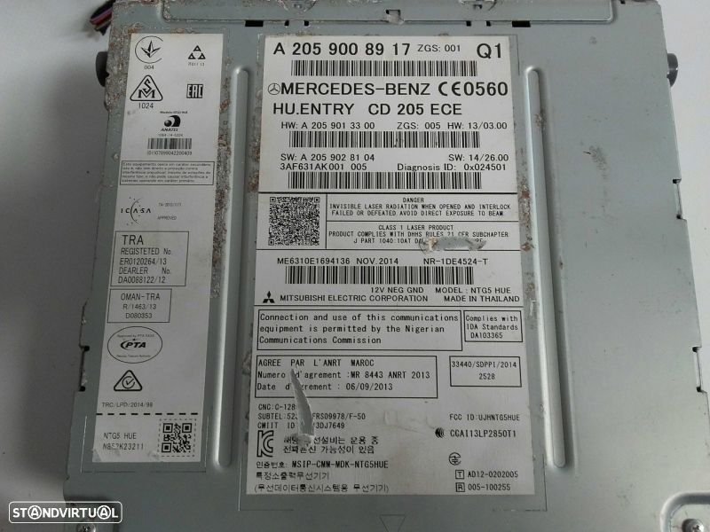 Rádio / auto-rádio MERCEDES-BENZ Classe C (W205) - 3